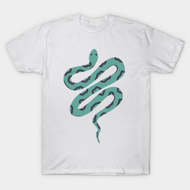 Green Snake T-Shirt by Adrielle-art